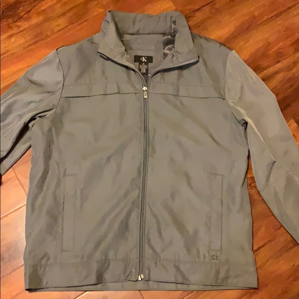 gray calvin klein jacket